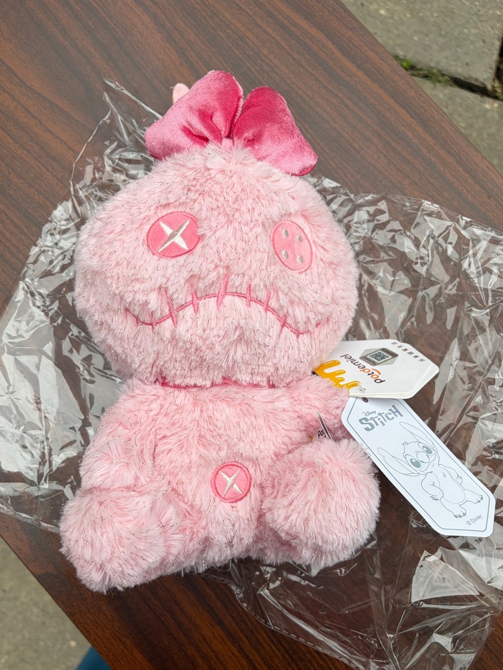 Disney Lilo & Stitch Scrump Love Collection Pink Plush Potdemiel NWT